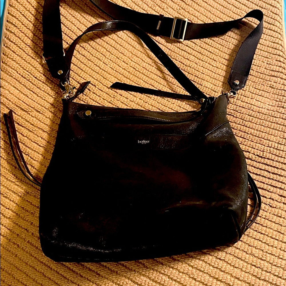 Botkier Black Textured Leather Bag
